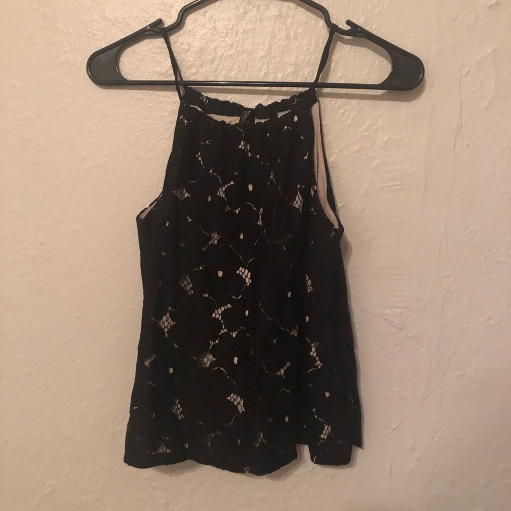 Anthropologie, lined tank, adjustable tie at neck, xs